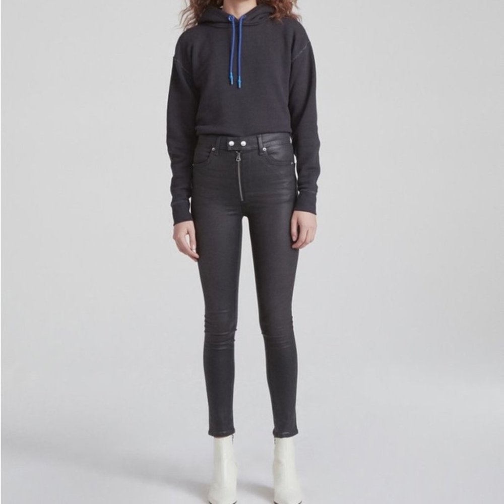 Rag & Bone High Rise Baxter Coated Jeans
